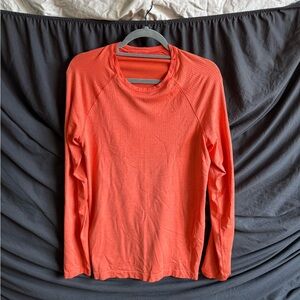 lululemon athletica Men's Orange Long Sleeve Shirt